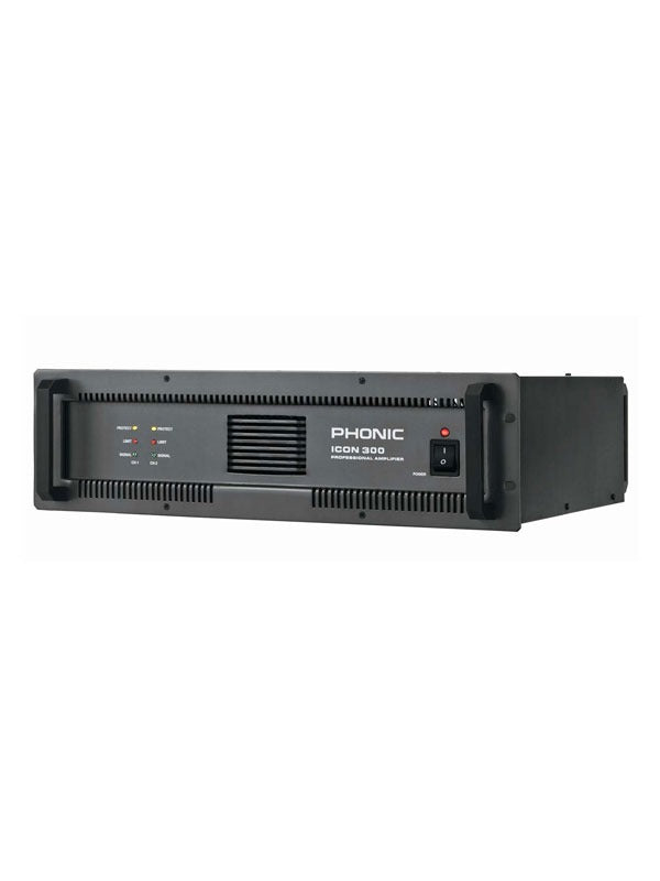 Phonic ICON 300 | 700 Contractor Power Amplifier 300W 700W w  Auto Dual-Speed, High-efficiency Cooling Fan, XLR, and Barrier Strip Input Connectors Cheap