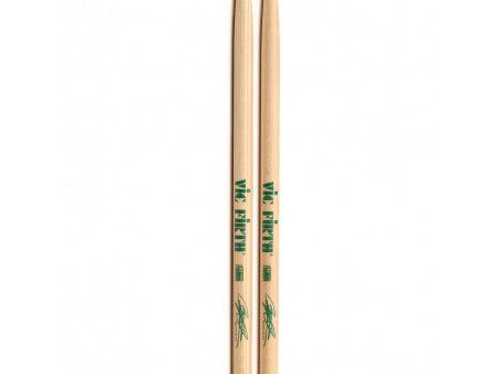 Vic Firth SBG Benny Greb Signature Lacquer Hickory Tear Drop Tip Drumsticks with Medium Taper for Drums and Cymbals Online Hot Sale