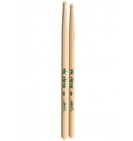 Vic Firth SBG Benny Greb Signature Lacquer Hickory Tear Drop Tip Drumsticks with Medium Taper for Drums and Cymbals Online Hot Sale