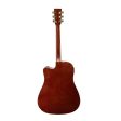 Fernando AW-41C 20-Fret 6-Strings Acoustic Guitar with 41” Dreadnaught Cutaway, Spruce and Basswood Body, and Chrome Die Cast Machine Head for Professional and Hobbyist Musicians (Sunburst, Black, Natural) on Sale