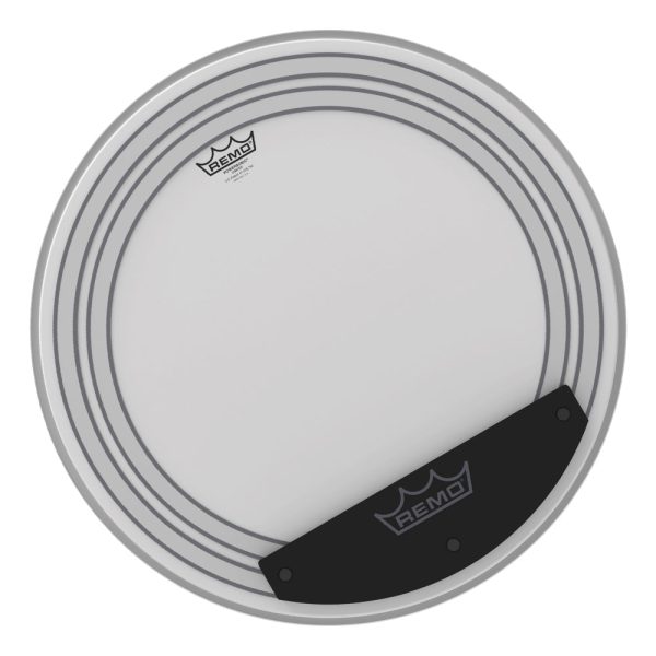 Remo 24  Powersonic Coated Bass Drum Head with Focused Low-End, Subtle Attack, Subsonic Dampening Rings and External Snap | PW-1124-00 Hot on Sale