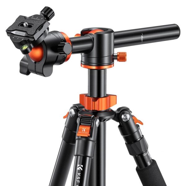 K&F Concept KF09 Series 2-in-1 Aluminum Multifunctional Camera Tripod Monopod Detachable 67  1.7m Transverse Center with Inverted & Overhead Shooting, 10kg Load, Twist Lock, 28mm Metal Ball Head for DSLR Canon Nikon Sony | KF09-085V1 on Sale