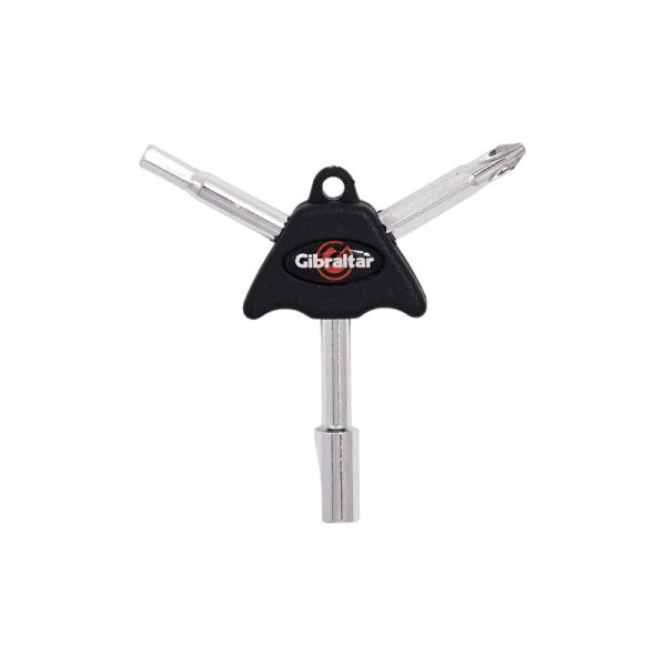 Gibraltar SC-GTK Tri-Key Tool with Drum Key, Hex Key and Phillips Head Screw Driver for Drums and Percussions Discount