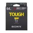 Sony SF-G TOUGH Series 32GB 64GB UHS-II SDHC   SDXC U3 V90 Class 10 SD Memory Card with 300mb s & 299mb s Read and Write Speed, IP68 Rating and Ribless Design SF-G32T T1 SF-G64T-T1 Hot on Sale