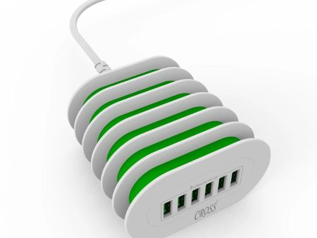 Cross 6-Port USB Charging Hub with 7A Quick Charge for Phone Tablet & Mobile Devices For Cheap