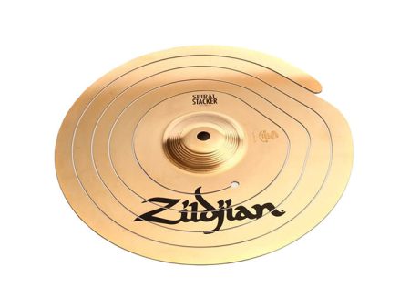 Zildjian FX Spiral Stackers Ultra Lightweight Cymbals with High Pitch Bright Sound Traditional Finish for Drums | FXSPL10 Supply