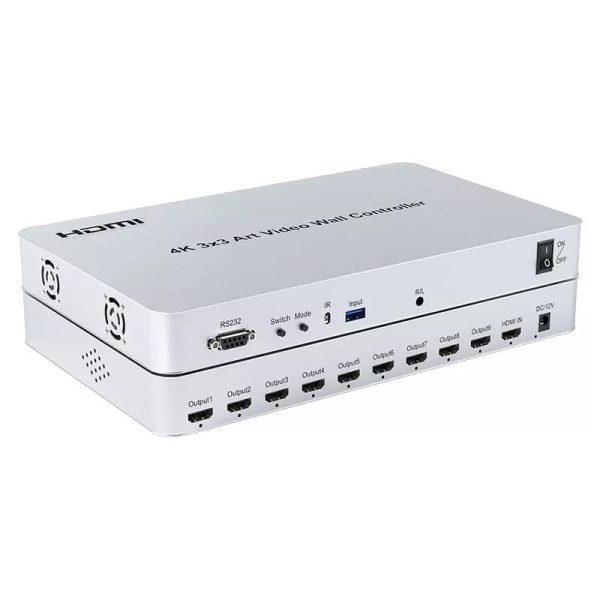 [CLEARANCE] ArgoX 4K 3x3   4x4 Art TV Video Wall Controller HDMI USB3.0 Video Source Input with 9-ways HDMI Output, Multiple Splicing Modes, Support Screen Degree Rotation for Windows 10 64 bit | HDVW3X3-A HDVW4X4-A Online Sale