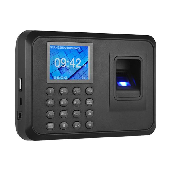 LogicOwl OJ-F01 FP Attendance Biometric Time Logger with Fingerprint and PIN Passcode Entry, Built-In 2.4 Inch TFT LCD Display and Direct Reports Export via USB 2.0 for Office Schedule Timekeeping Hot on Sale