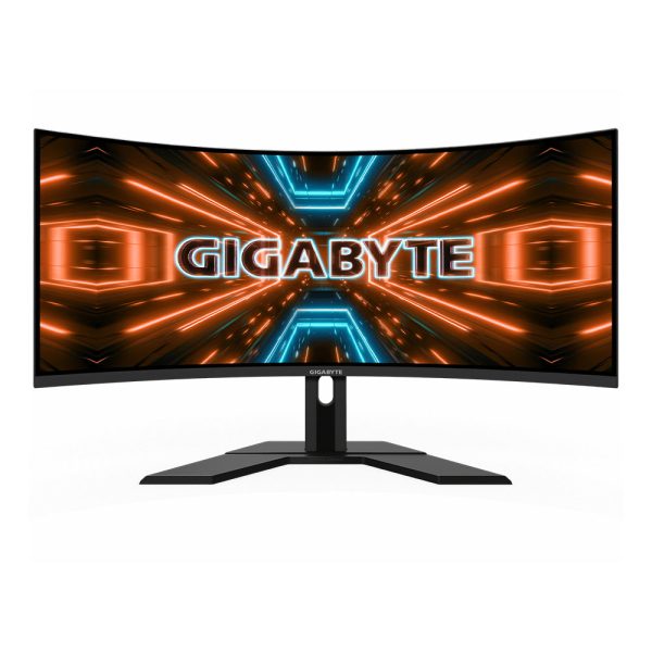 GIGABYTE G34WQC 34  1440p QHD Curved Gaming Monitor with 144Hz Refresh Rate, AMD FreeSync Premium Compatible, 8-bit DCI-P3 Vesa HDR LCD Display and Built-in Stereo Speakers | GP-G34WQC-AP For Discount