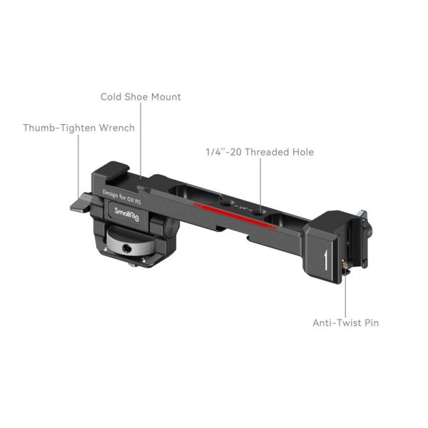 SmallRig Monitor Mount with NATO Clamp, Top & Bottom Shoe Mounts, 1.5kg Load Capacity and Tilt-Adjustable Thumbscrew Mount for DJI RS 2 & RSC 2 Gimbals 3026B For Cheap