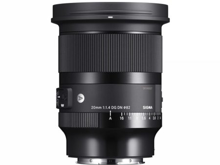 Sigma 20mm F1.4 DG DN Art Lens for Sony E-Mount Mirrorless Cameras Full Frame Format with 82mm Front Filter Thread, Two SLD & Three Aspherical Elements for Professional Photography on Sale