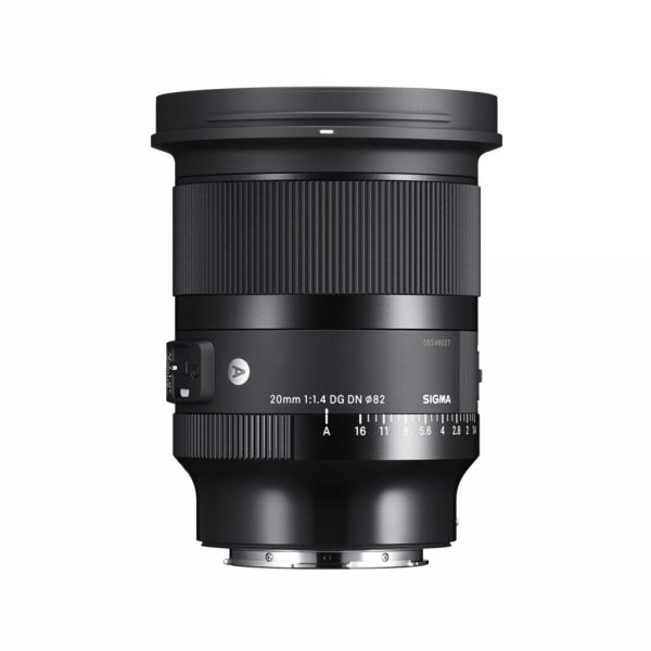 Sigma 20mm F1.4 DG DN Art Lens for Sony E-Mount Mirrorless Cameras Full Frame Format with 82mm Front Filter Thread, Two SLD & Three Aspherical Elements for Professional Photography on Sale