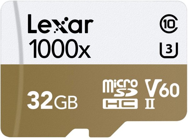 [CLEARANCE] Lexar Professional 32GB 1000x MicroSDHC UHS-II Memory Card with SDCard Adapter LSDMI32GCB1000A on Sale