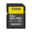 Sony SF-G TOUGH Series 32GB 64GB UHS-II SDHC   SDXC U3 V90 Class 10 SD Memory Card with 300mb s & 299mb s Read and Write Speed, IP68 Rating and Ribless Design SF-G32T T1 SF-G64T-T1 Hot on Sale