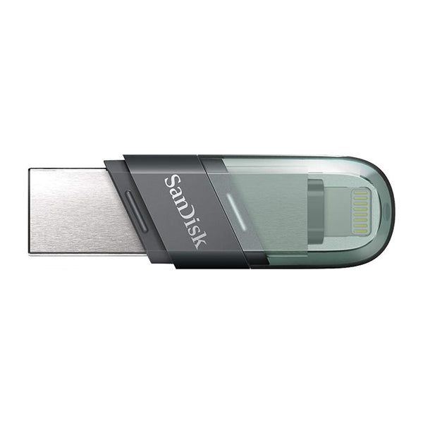 SanDisk iXpand 32GB   64GB   128GB   256GB USB 3.1 to Lightning Flash Drive Flip 2 in 1 read speed for Smartphone, Tablet, Computer | Sea Green, Ice Mint For Cheap