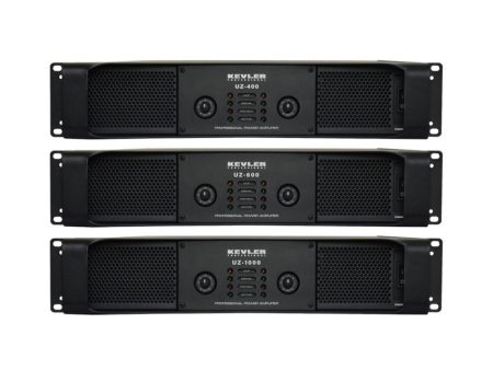 KEVLER 400W   600W   1000W UZ Series Professional Class H Power Amplifier with 20Hz-20KHz Frequency, Balance Unbalance XLR Input, LED Indicators, High Current Toroidal Transformer, 2 3-Pin XLR I O and 4 RJ45 Input | UZ-400, UZ-600, UZ-1000 Online now