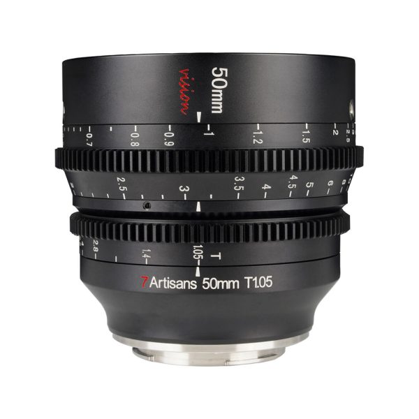 7Artisans Vision 50mm T1.05 Photoelectric MF Manual Focus Cine Lens for APS-C Format Sensors, ED Glass and All-Metal Shell Design for Canon EOS-R RF Mount Mirrorless Cameras Online Sale