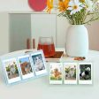 Pikxi 3-Slot Table Top Instax Instant Mini Film Frame (Blue, Green, Pink, Purple, Transparent) | Picture Frames & Holders Cheap