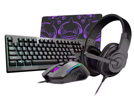 EKSA ET100 Pro Essential Gaming Bundle Accessories RGB Mouse and USB Keyboard with 3.5mm Wired Headset and Mousepad Hot on Sale