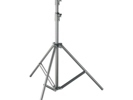 Godox 260T Air Cushioned 3-Section Aluminum Light Stand with (100cm to 260cm) Extendable Height and Round Shape Tripod Legs for Studio Lighting & Equipment Supply