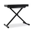 Surelock KB01 Adjustable Piano Chair Stool with Collapsible Foldable Cross Base and Foam Padding Online now