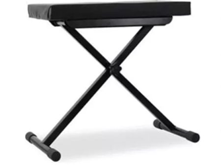 Surelock KB01 Adjustable Piano Chair Stool with Collapsible Foldable Cross Base and Foam Padding Online now