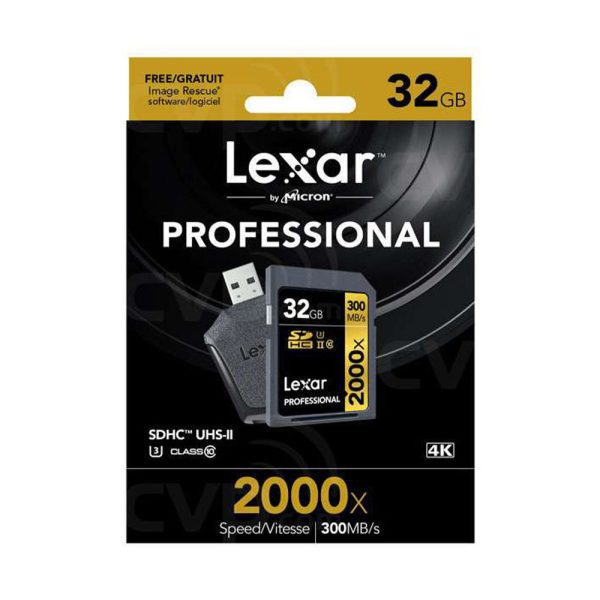 Lexar Professional SDHC Class 10 32GB Memory Card with 2000x Speed Rating LSD2000032G-BNNNG For Discount