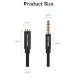 [CLEARANCE] Vention TRRS 3.5mm Male to Female Audio Extension AUX Cable Aluminum Type Alloy Cotton Braided for Speakers, Laptops, MP3 and DVD Players, TV (Black, Blue) (0.5M, 1M, 1.5M, 2M, 3M, 5M) | BHC Online Hot Sale