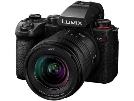 Panasonic Lumix S5 II with S 20-60mm f 3.5-5.6 (L-Mount) Lens Full-Frame Mirrorless Camera - 24.2MP CMOS Sensor, 10-Bit 6K 30 4K 60, Wi-Fi & Bluetooth, 779-Point Phase-Detection Autofocus, 5-Axis Sensor-Shift Image Stabilization | DC-S5MII Hot on Sale