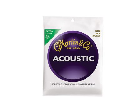 Martin & Co. M170 Acoustic 80 20 Bronze Guitar Strings Set (Extra Light .25- 1.19mm) | M-170 Sale