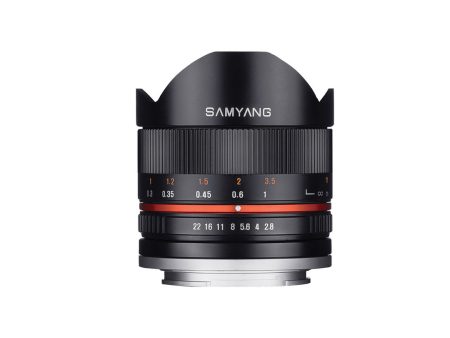 Samyang 8mm f 2.8 UMC Fisheye II Manual Focus Wide Angle APS-C Lens for Sony E Mount Cameras | SY8MBK28-E Discount