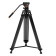 [CLEARANCE] K&F Concept VA18+ VH081 Heavy Duty 3-Section Professional Tripod and Stabilized Mounting Fluid Video Head with 8kg Max Payload, 72  Max Height with Locking Knobs and QR Plates for Photography and Videography KF09-121 Online now