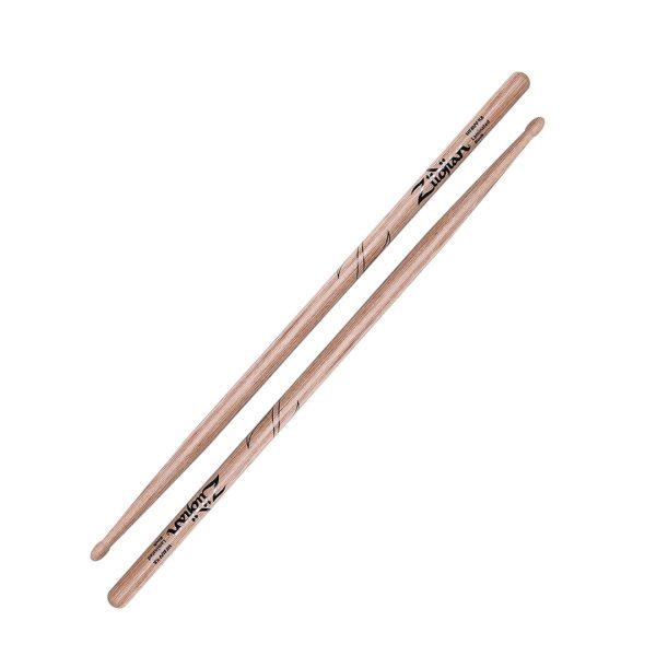 Zildjian 5A Laminated Birch Wood Drumsticks Oval Tip for Drums and Cymbals | Z5AH on Sale