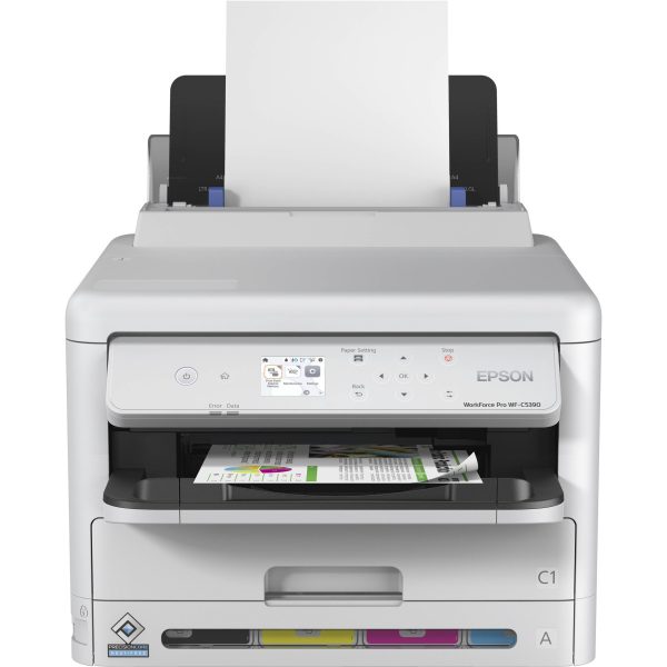 Epson WorkForce Pro WF-C5390 A4 Colored Auto Duplex Inkjet Printer with Ethernet & Wi-Fi   Wi-Fi Direct, USB 2.0 Connectivity, 4-Colored Hassle-Free, Ultra Low Cost Efficient, High-Yield Ink, Epson Connect for Home and Commercial Use For Cheap