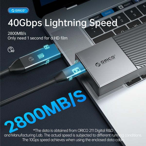 [CLEARANCE] ORICO M206C3-G2 SATA to USB 3.2 Gen2 M.2 NVMe SSD Enclosure with Built-in Aluminum Alloy Heatsink, 2-in-1 USB-C to C A Data Cable, 10Gbps Fast Data Transmission Rate, 4TB Max. Supported Capacity for Windows, macOS, Linux, Android Cheap