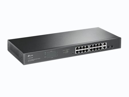 [CLEARANCE] TP-Link TL-SG1218MP 18-Port Gigabit Rackmount Switch with 16 PoE+ (Unmanaged) 16x Gigabit PoE+ Ports, 2x Gigabit Non-PoE Ports, 2x Combo Gigabit  SFP Slots, 802.3at af, 250W PoE Power, 36Gbps Switching Capacity, 802.1p DSCP QoS Supply