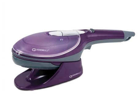 Goodway G-682 800W Portable Dry Cleaning Steamer Brush Iron with High-Volume Steam Jet Function, 110V - 220V Double-Voltage Support, and 100ml Fluid Tank for Deep Cleaning, Sterilization, and Disinfection (Purple) Cheap