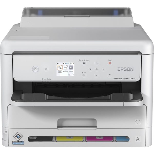 Epson WorkForce Pro WF-C5390 A4 Colored Auto Duplex Inkjet Printer with Ethernet & Wi-Fi   Wi-Fi Direct, USB 2.0 Connectivity, 4-Colored Hassle-Free, Ultra Low Cost Efficient, High-Yield Ink, Epson Connect for Home and Commercial Use For Cheap