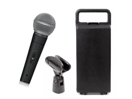 Behringer SL 85S Dynamic Cardioid Microphone with On Off Switch, Integrated Spherical Wind & Pop Noise Filter, Mute & Voice Activated Recording Function, Shock Stand Mount Included, 3-Pin XLR Connector, 50Hz to 16kHz Frequency Response on Sale