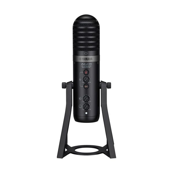 [CLEARANCE] Yamaha AG01 Desktop USB Cardioid Condenser Microphone with Type-C and 3.5mm TRRS AUX I O, Internal Audio Loopback Function and Built-In Mixer for PC Computer Laptop and Mobile Online Hot Sale