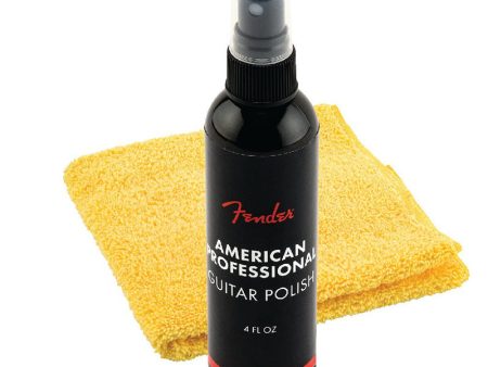 Fender 4oz Polish and Cloth Care Kit for Cleaning Guitar, Bass Finishes, Resisting Dust, Sweat, Grime, Fingerprints Online Sale