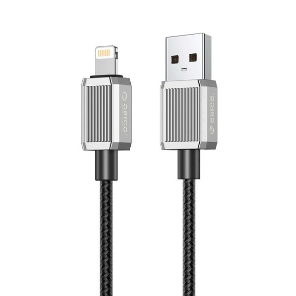 ORICO GQZ12 (1m   1.5m   2m) USB-A to Lightning Fast Charging Data Cable 5V 2.4A PD 12W, 480Mbps Transmission Rate, Nylon-Braided Zinc Alloy  for iPhone, iPad, Air Pods For Discount