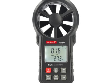 Wintact by Benetech WT87A Digital Impeller Anemometer Wind Temperature Humidity Meter for Atmospheric Effects Observation Online Hot Sale