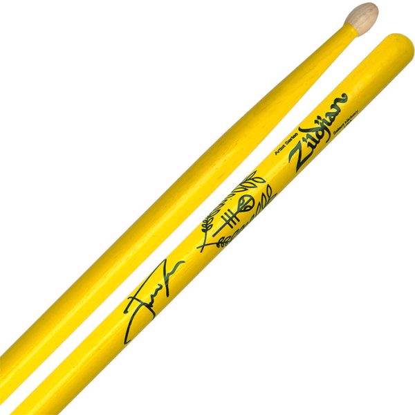 Zildjian ZASJD2 Josh Dun Artist Series with Signature Logo and Trench Drumsticks Medium Taper for Drums and Cymbals (Yellow) Online