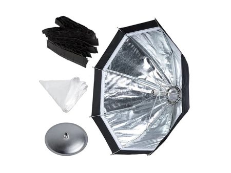 Godox AD-S7 47cm Multifunctional Folding Octagonal Softbox Grid Umbrella with Silver Disc, Diffusion Cover, Honeycomb Cover for Speedlite WISTRO Flash AD200 AD180 AD360II Studio Photography Discount