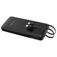 Yoobao LC1 10000mAh Powerbank PD20W Power Delivery Fast Charging with Built-in USB Type C and Lightning Cable (Black, White) Online