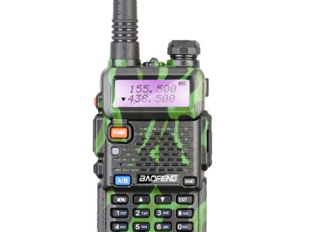 BaoFeng UV-5R (Single & Set of 2 3 4) Walkie-Talkie Dual-Band VHF UHF Transceiver 5W PC Programmable Two-Way Radio with 128 Store Channels, 136-174 400-520MHz Frequency Range, 5km Max. Talking Range, Clear Voice Output (Green) Online Hot Sale