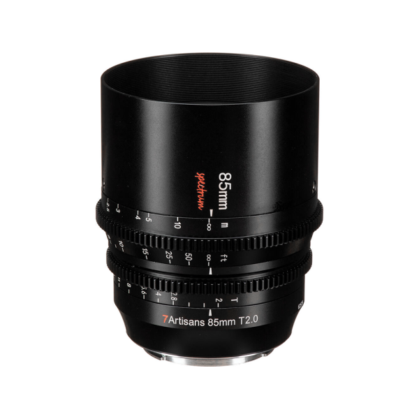 7Artisans Spectrum 85mm T2.0 Full Frame MF Manual Focus Prime Cine Lens with Cinema Grade 0.8 MOD Focus and Iris Gears for Canon EOS-R RF Mount Mirrorless Cameras Online now