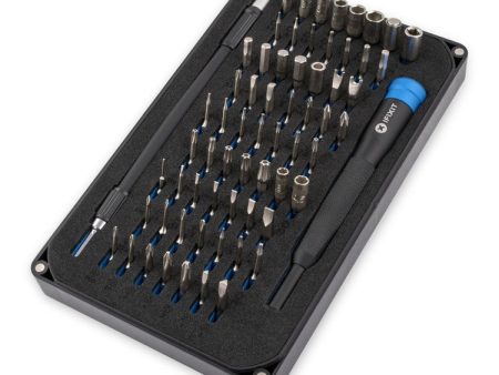 iFixit Mako Precision Driver Bit Set with 64 Screwdriver Bits, 1 4  to 4mm Driver Adapter, 150mm Flex Extension, Oval Drive, Sim Eject Bit, and Magnetized Driver Handle for Cameras, Computers, Smartphones For Cheap