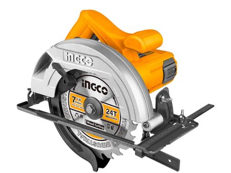 INGCO CS18578 1200W Electric Circular Saw with 5000rpm, 185mm Blade, Adjustable Cutting Depth and Bevel Cutting For Discount